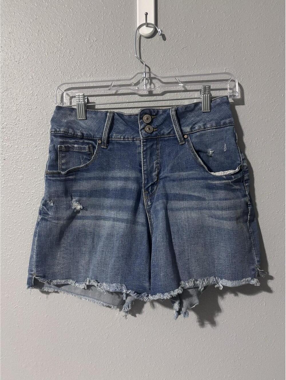 Sound Style Cutoff Denim Shorts Size 4 Distressed